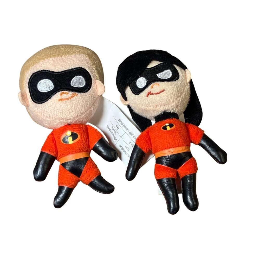 Disney Pixar The Incredibles Plush Dolls Dash & Violet Set Small Collectible Toy